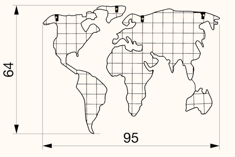 Sindbad Metal World Map image